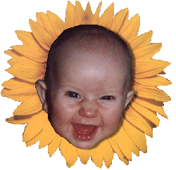 Solstrålen Frøydis 9 måneder gammel